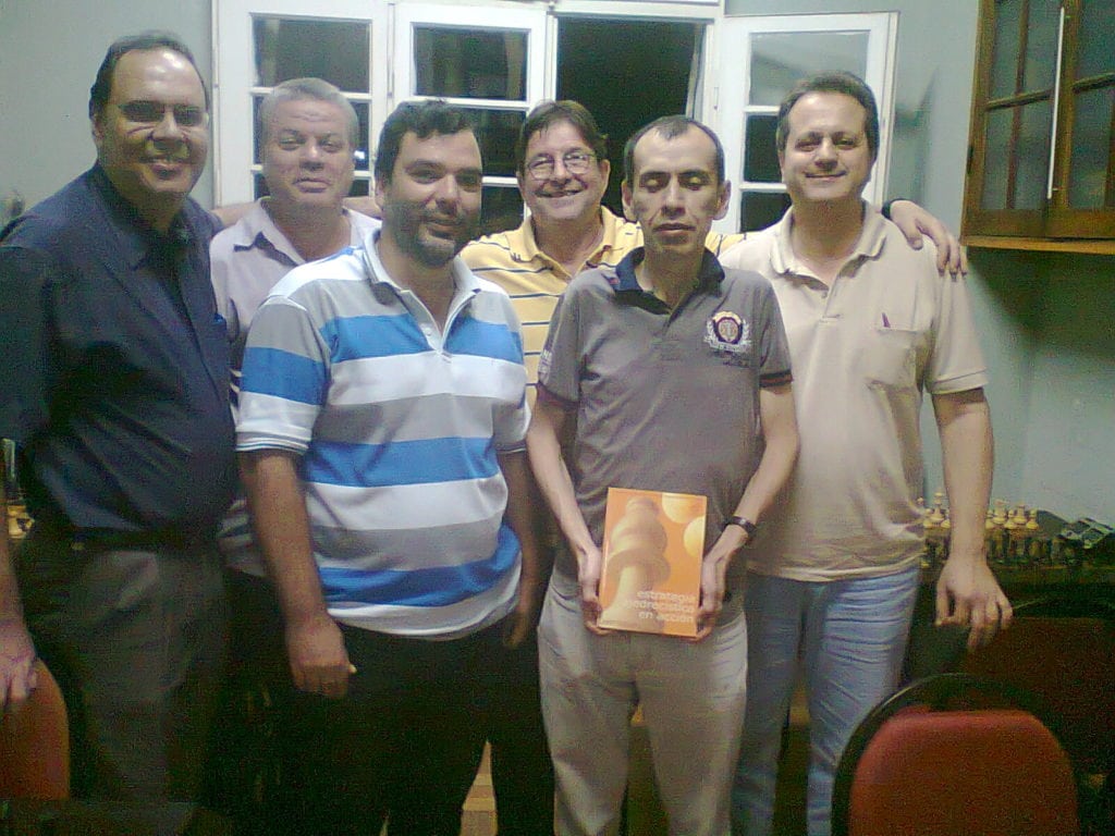 Da esquerda para a direita, David Rabello, Sérgio Murillo, Flávio Quintella, Jorge Silveira, José Chauca e Fernando Madeu