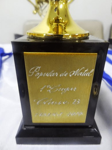 O belo troféu que António Pinheiro conquistou!