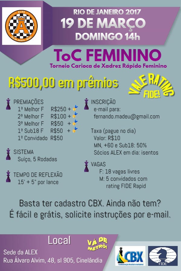 Xadrez Feminino – Página: 2 – Associação Leopoldinense de Xadrez