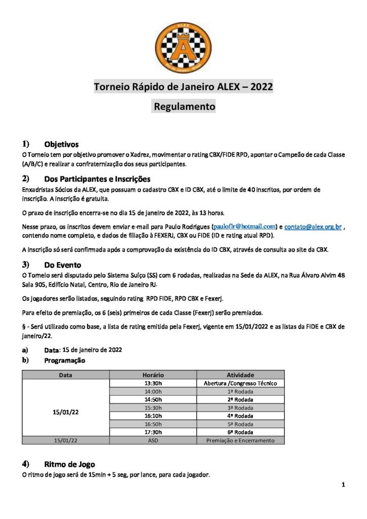 CBX - Rating FIDE - Julho/22